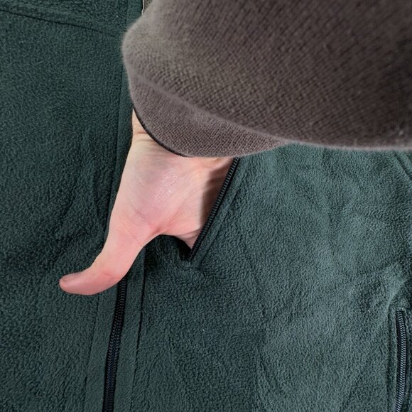 Patagonia Synchilla Mens Green Full Zip Jacket W/ Pocket Large Fleece Adult - Picture 9 of 15
